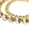 Bracciale doppio con pietre laviche e catena argento con pendente Luna
