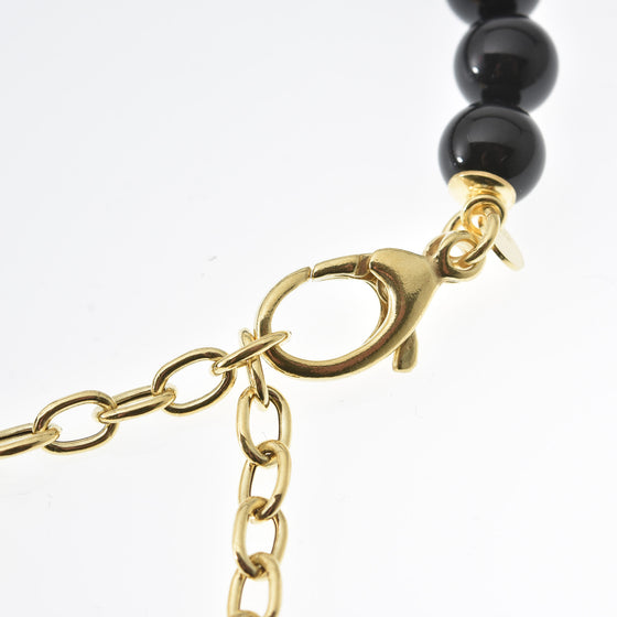 Bracciale in perle e catena in argento con pendente Sole