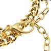 Bracciale doppio in perle e catena con pendente Orsetto