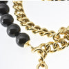 Bracciale doppio in perle e catena con pendente Orsetto