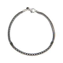  Braccialetto in argento brunito